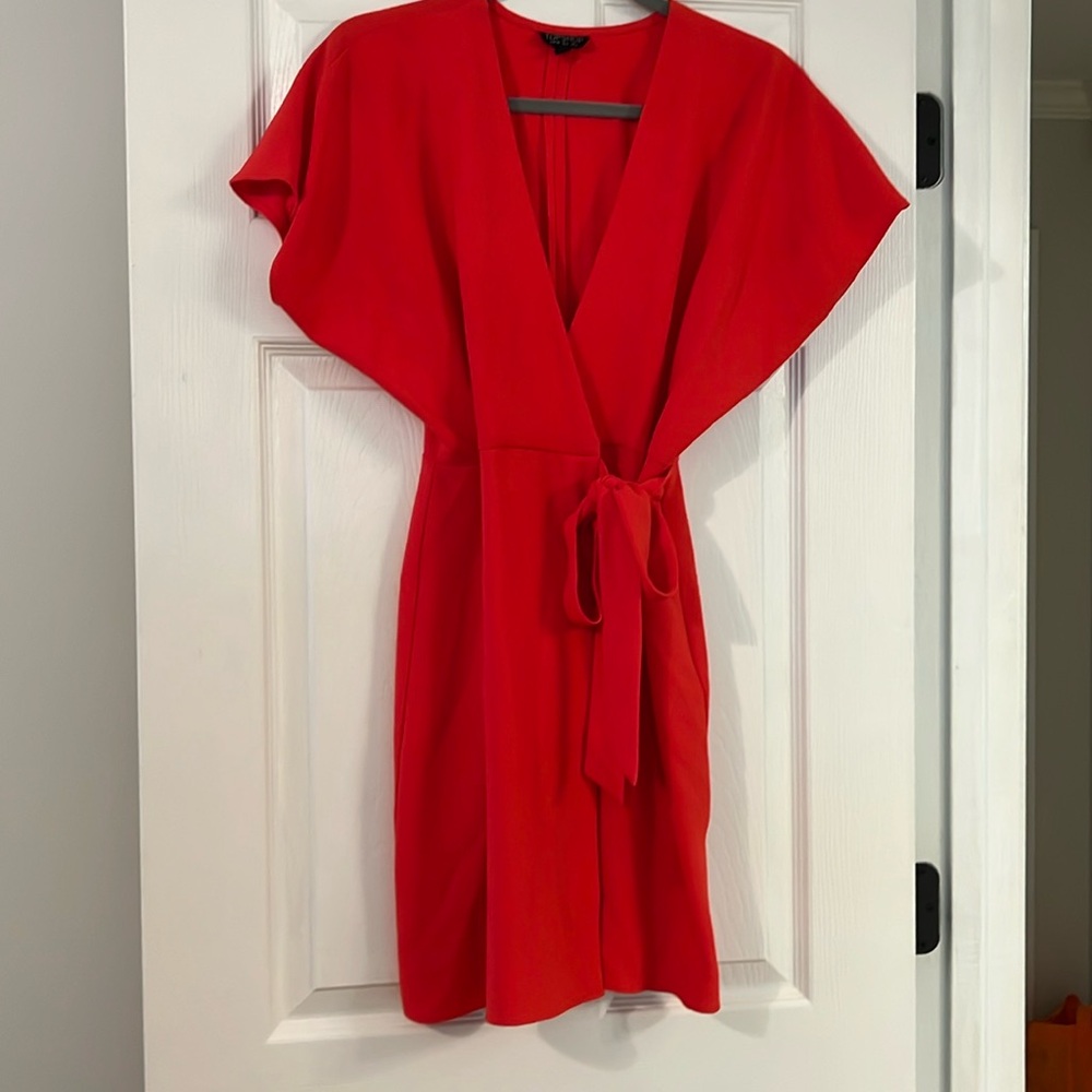 Topshop red dress